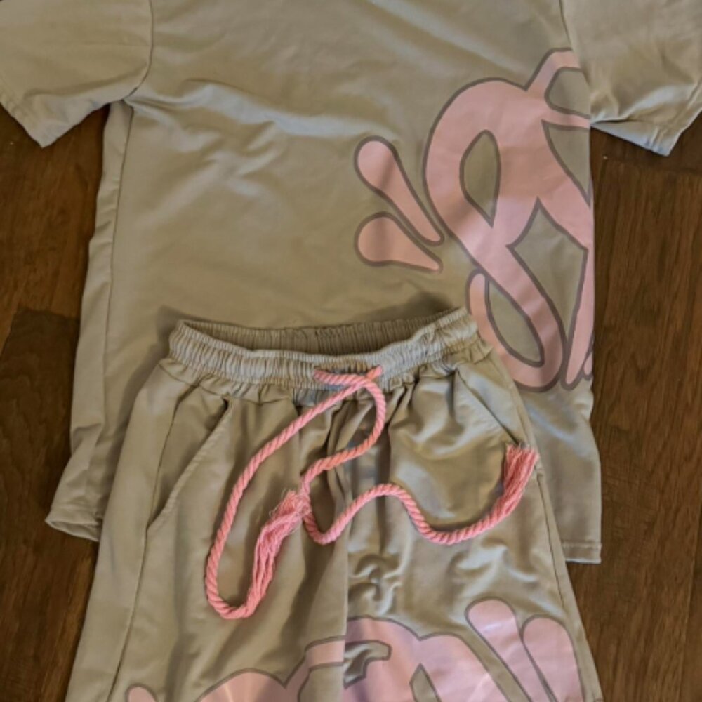 SYA PINK AND BEIGE SET